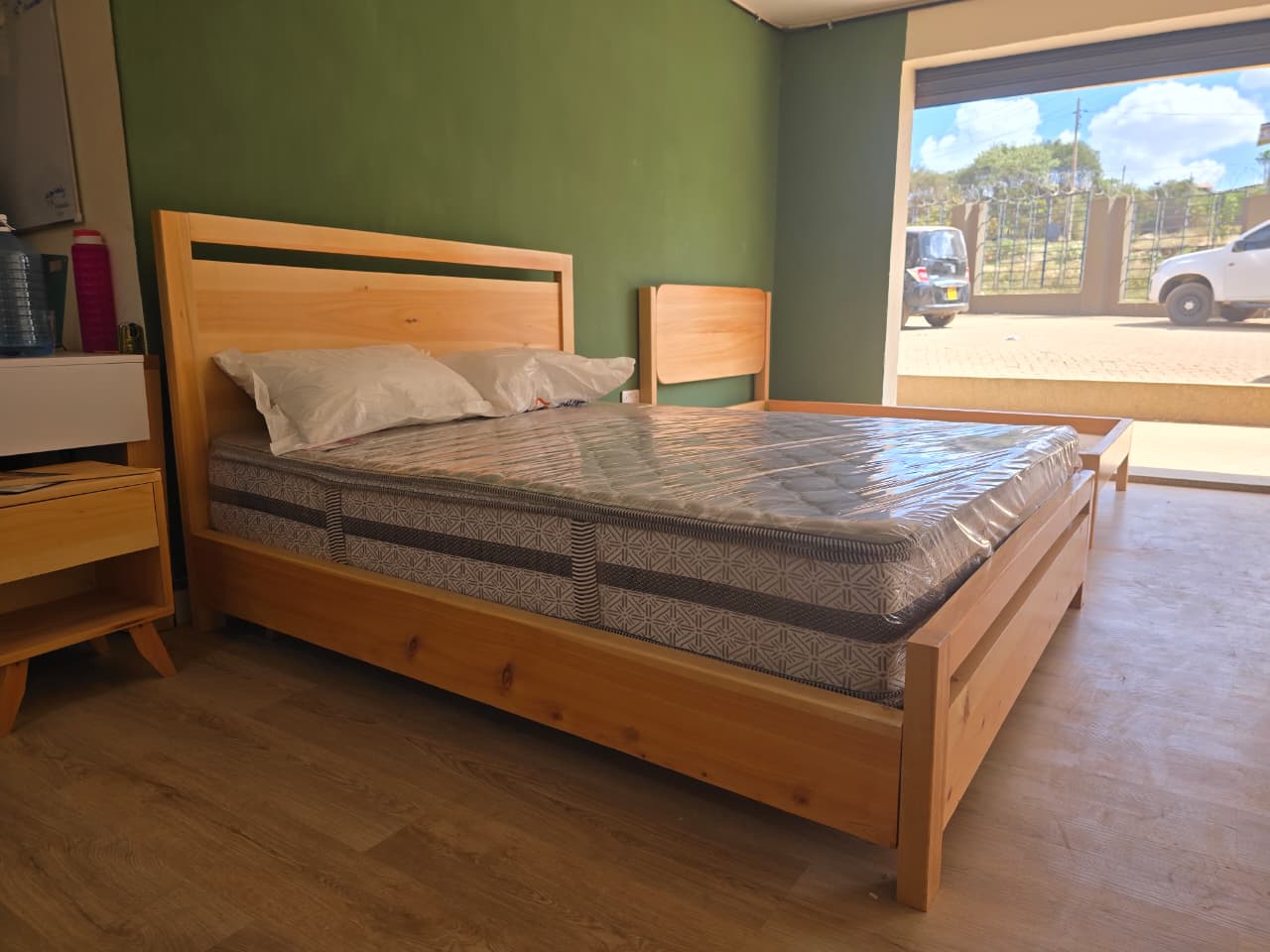 Modern Wooden Bed Frame - Image 4